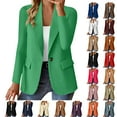 thumbnail image 1 of purcolt Women's Casual Lightweight Blazers Business Casual Long Sleeve Open Front Lapel Work Office Suit Jackets with Pockets, 1 of 7
