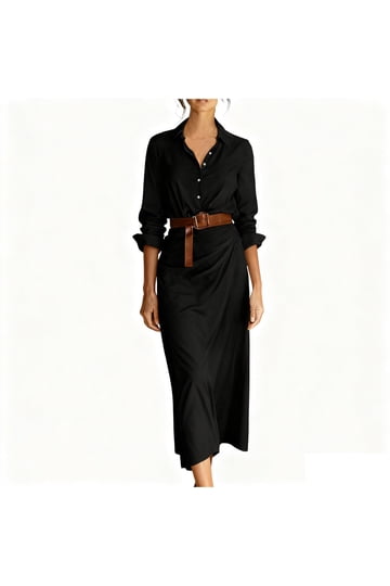Womens Shirt Dress With Belt
