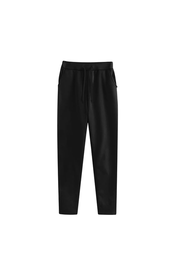 Women's Cotton Sweatpants Straight Leg Casual Comfy Yoga Lounge Pants Open Bottom Joggers Pants with Pockets