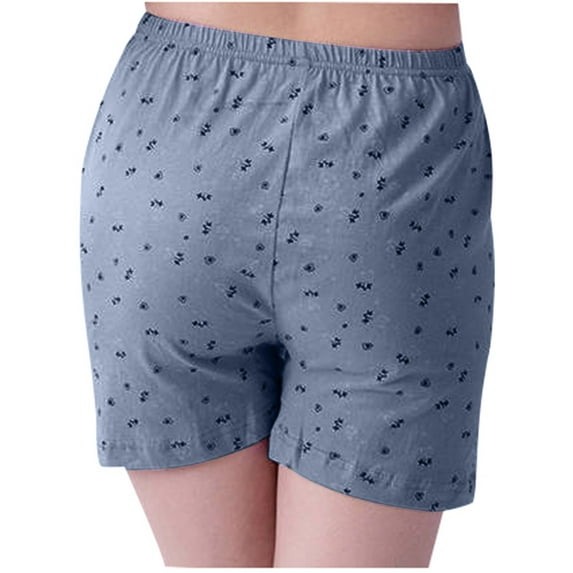 purcolt Women's Cotton Underwear Boxer Briefs Loose Soft Panties High Wasit Briefs For Middle Elderly Ladies