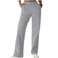 thumbnail image 1 of purcolt Women's Fleece Sweatpants Elastic High Waisted Baggy Lounge Travel Pants Casual Comfort Workout Joggers Pants with Pockets, 1 of 8
