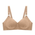 thumbnail image 1 of purcolt Women's Front Closure Bras Full Coverage Supportive Wireless No Underwire Bras Casual Soft Everyday Mastectomy Bralettes, 1 of 3