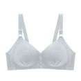 thumbnail image 1 of purcolt Women's Front Closure Bras Full Coverage Supportive Wireless No Underwire Bras Casual Soft Everyday Mastectomy Bralettes, 1 of 3