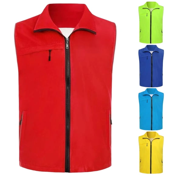 purcolt Women's Lightweight Softshell Vests Multi-Pocket Sleeveless Full-Zip Windproof Waistcoats for Travel Hiking Running Golf