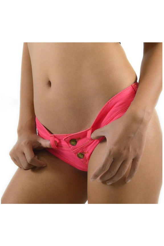 Women's Low Rise Booty Denim Shorts Stretchy Jeans Shorts Mini Hot Pants