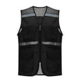 thumbnail image 1 of purcolt Women's Mesh Fishing Vest Casual Lightweight Outdoor Travel Photo Cargo Vest Safety Vest Jacket with Reflective Strip & 6 Pockets, 1 of 4