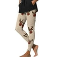 thumbnail image 1 of purcolt Women's Plus Size Christmas Leggings Elastic High Waist Snowflake Reindeer Tree Graphic Xmas Printed Holiday Workout Yoga Pants, 1 of 9