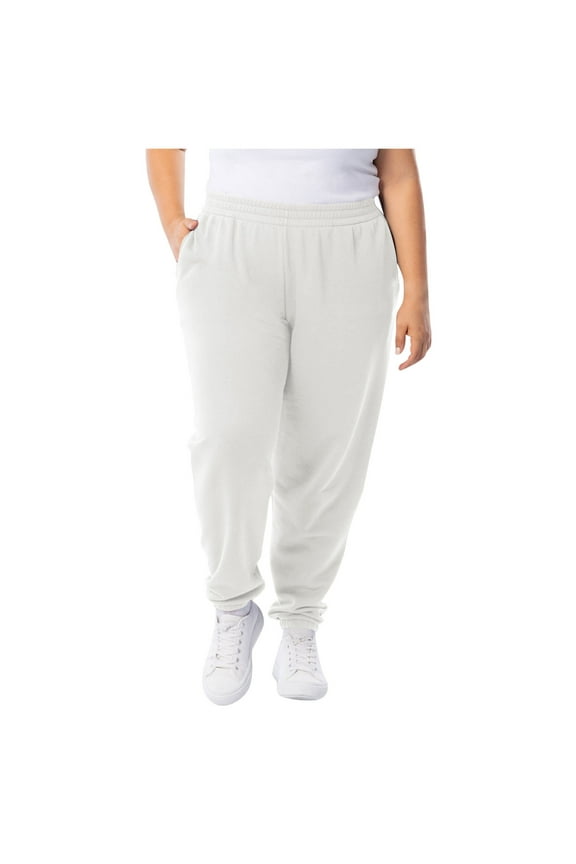 Women's Plus Size Fleece Sweatpants Elastic High Waisted Drawstring Baggy Lounge Pants Workout Gym Active Comfy Joggers Pants with Pockets