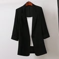 thumbnail image 1 of purcolt Women's Plus Size Lightweight Blazers One Button 3/4 Sleeve Lapel Work Office Blazer Jackets Business Casual Open Front Cardigan Outerwear with Pockets, 1 of 8