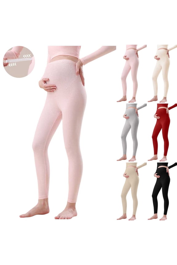 Women's Plus Size Maternity Leggings Over The Belly Maternity Workout Pants Casual Pregnancy Yoga Leggings