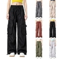 thumbnail image 1 of purcolt Womens Casual Cargo Pants with Multi Pockets Elastic Waist Quick Dry Work Hiking Pants Lightweight Joggers Sweatpants, 1 of 7