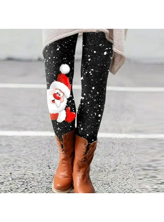 Women's Ugly Christmas Leggings Stretchy Bottoms Tights Xmas Party