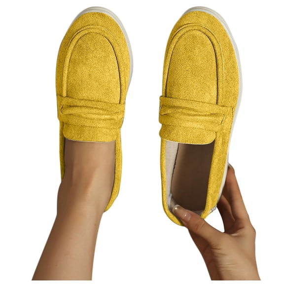 purcolt Womens Slip-On Flats Shoes Round Toe Casual Comfortable Slip on Walking Shoes Lightweight Flat Shoes