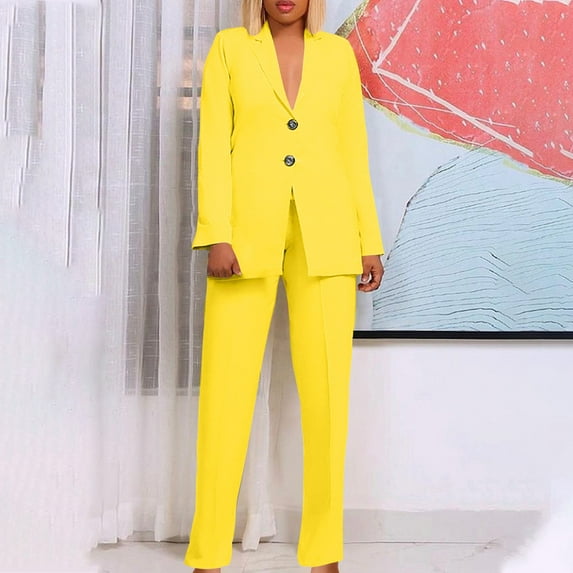 purcolt Womens Suit 2 Piece Slim Fit Outfits Suits Professional Blazer with Pants Dressy Casual Suiting Business Office Sets for Work