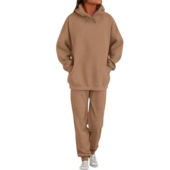 purcolt Womens Sweatsuits 2 Piece Lounge Set Casual Long Sleeve Oversized Sweatshirt and Baggy Sweatpants Fall Winter Tracksuits with Pockets
