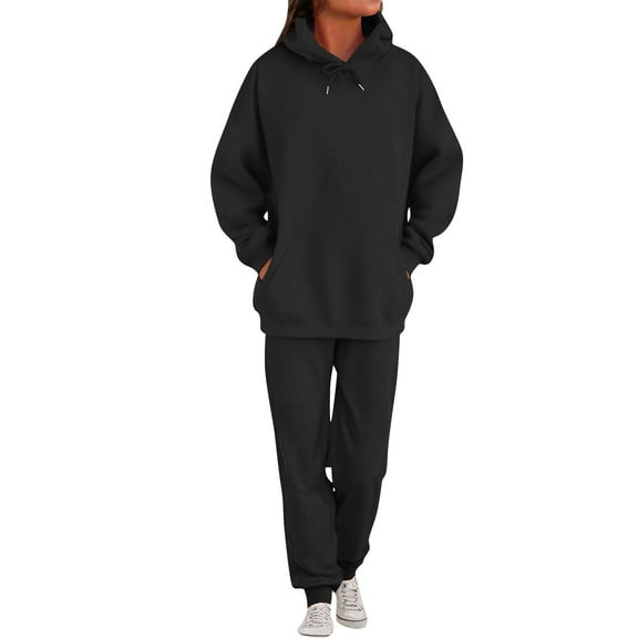 purcolt Womens Sweatsuits 2 Piece Lounge Set Casual Long Sleeve Oversized Sweatshirt and Baggy Sweatpants Fall Winter Tracksuits with Pockets