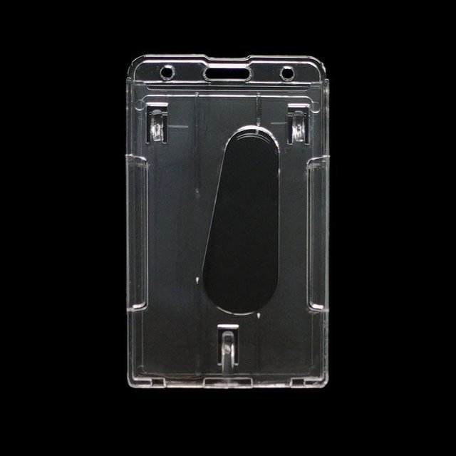 pure transparent PS plastic doublesided card ID card shell work card