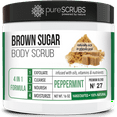 thumbnail image 1 of pureSCRUBS Premium BROWN SUGAR Body Scrub Set - Large 16oz PEPPERMINT BODY SCRUB - For Face Body Infused With Organic Essential Oils & Nutrients + FREE Wooden Spoon, Loofah & Mini Exfoliating Bar Soap, 1 of 8