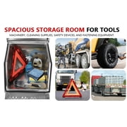 puresly 18in Aluminum Semi Trucks Side Mount Tool Box 17.99x27.99x25in Side Storage Saddle Step Box with T-handle Latch Lock for Peterbilt Kenworth & More