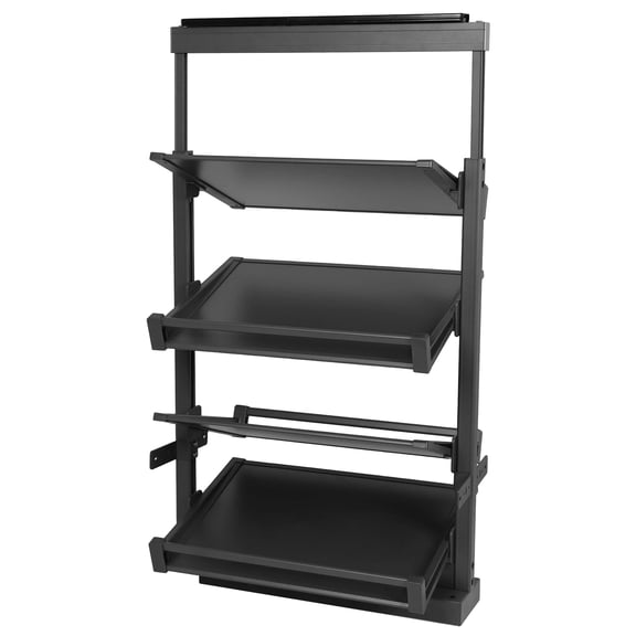 puresly 4 Tier Pull-out Shoe Rack Organizer Adjustable Height Retractable Metal Stackable Shoe Rack Vertical Shelf Organizer for Small Bedroom Closet Space Saving Storage