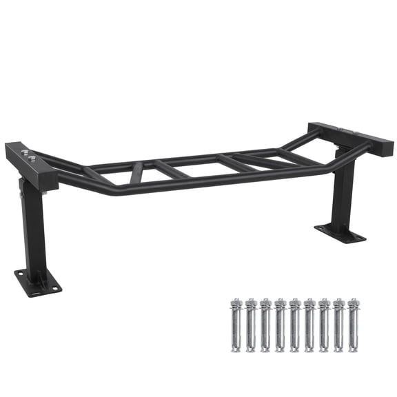 puresly 47 Inch Ceiling Mount Pull Up Bar Heavy Duty Multi-grip Chin Up Bar Fitness Trainer for Garage/home Gym And Strength Training Adjustable Height&supports To 600 Lbs