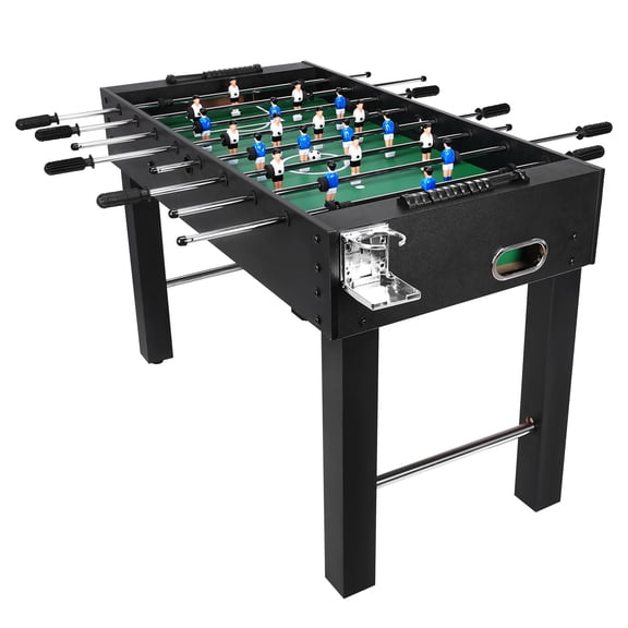 puresly 47Inch Large Size Foosball Table for Adults Competition Full Size Soccer Game Table Football Arcade Heavy-duty Playing Machine for Indoor Game Room