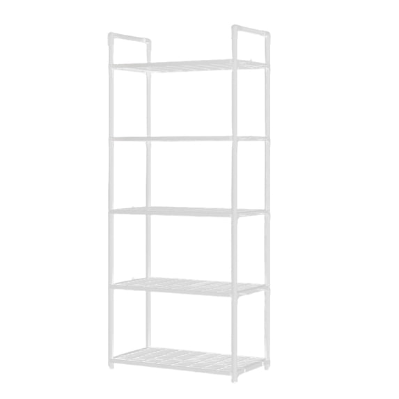 puresly 5 Tier Storage Shelves Adjustable Shelving Unit Heavy Duty Storage Rack 66 Lbs Capacity for Kitchen Pantry Closet Bathroom Laundry Garage