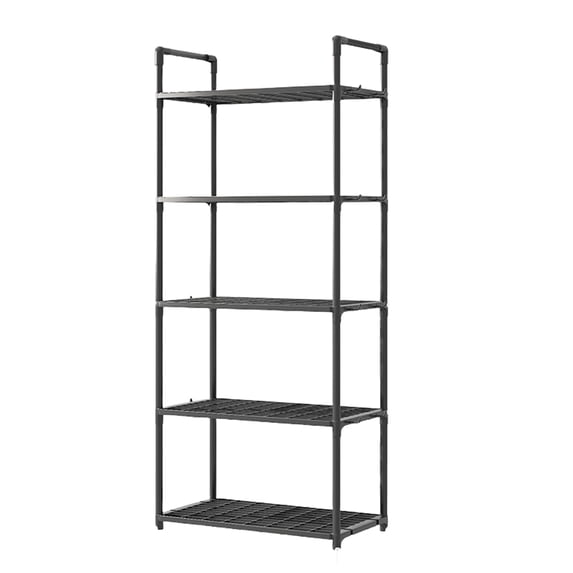 puresly 5 Tier Storage Shelves Adjustable Shelving Unit Heavy Duty Storage Shelf 66 Lbs Capacity for Kitchen Pantry Closet Bathroom Laundry Garage