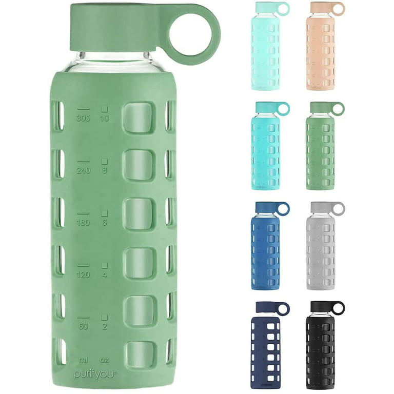 https://i5.walmartimages.com/seo/purifyou-Premium-12-oz-Reusable-Glass-Water-Bottles-Time-Volume-Markings-Non-Slip-Silicone-Sleeve-Stainless-Steel-Lid-Insert-Water-Milk-Juice_f2f9da73-4b22-49ea-ba00-ad38bbbc63e2.e7b613af5ef75b1bcfd6df79da4abfe6.jpeg?odnHeight=768&odnWidth=768&odnBg=FFFFFF