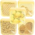 thumbnail image 1 of purifyou Set of 5 Reusable Silicone Storage Snack Bags 6oz / 16oz / 32oz / 64oz Self-Seal Food Storage Container for Fruits, Vegetables, Sandwiches, Dishwasher Safe & Leak-free, 1 of 5