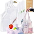 thumbnail image 1 of purifyou Set of 9 Reusable Grocery Bags with Handles – Dual-Purpose See-Through Mesh, Washable, and Eco-Friendly Fold-able Shopping Bags for Shopping, Food Storage, and Home Organization, 1 of 5