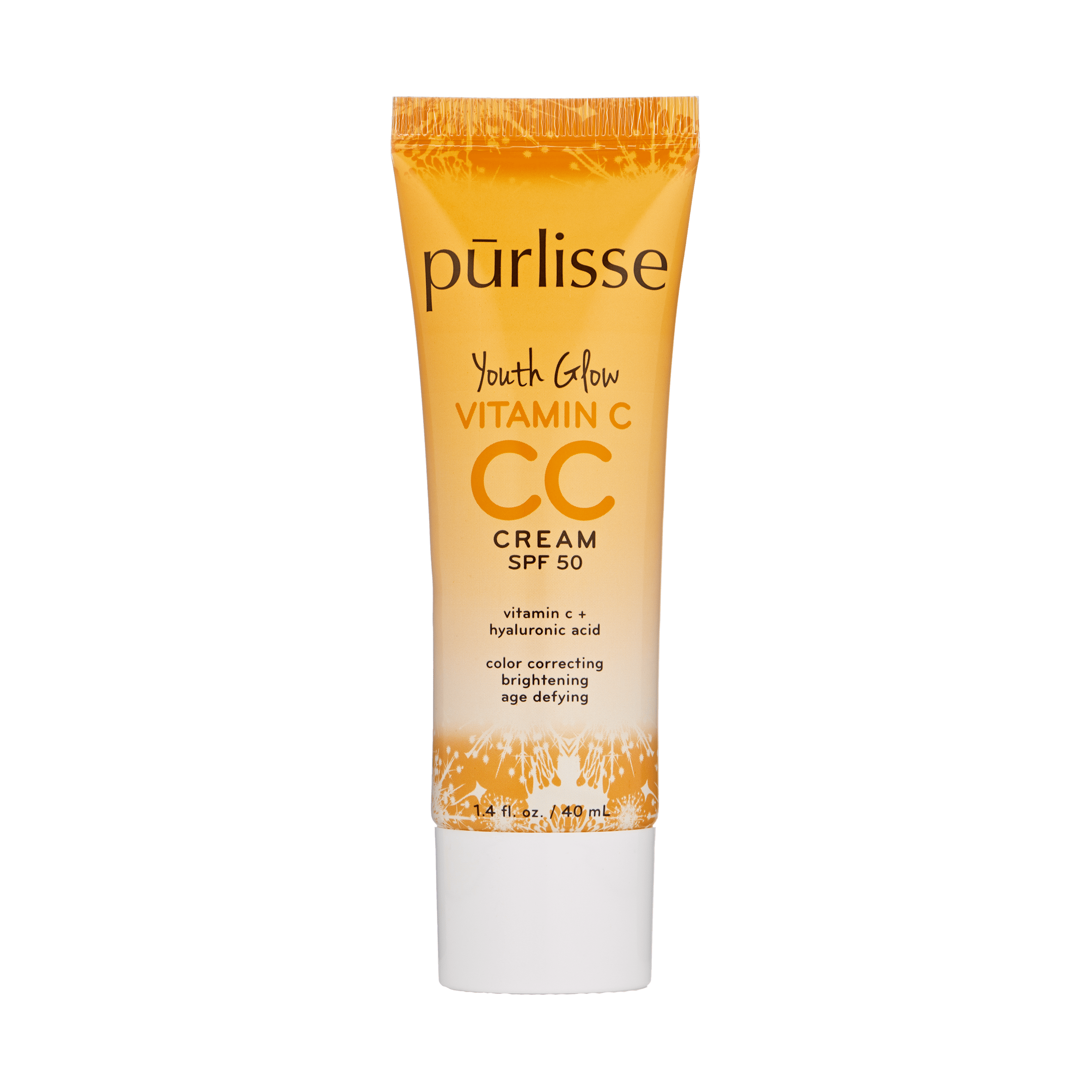 Pur-Lisse CC Cream SPF 50 Vitamin C Youth Glow, Fair, 1.4 fl oz 