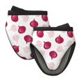 thumbnail image 1 of purple Onion white Oven Mitts Heat Resistant - Soft Lining Silicone Mini Oven Mitts with HangingLoop, Kitchen Oven Gloves Heat Resistant 500℉ for Cooking Baking Microwave, 1 of 7
