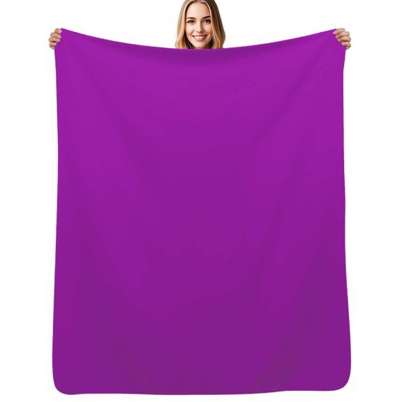 purple Soft Blanket Travel Bedding Throws Flannel Bedspread Sofa Bed Cover