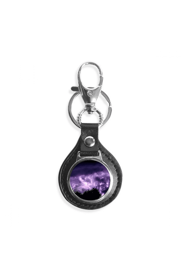purple thunder night key link chain keyholder finder hook metal