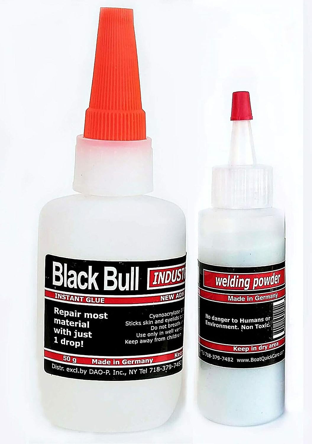 All purpose German glue Kit3F (50g Glue+Welding powder). Best GLUE fill hole crack for repair porcelain glue for ceramic plastic glue for wood glue for metal glue for vinyl glue for rubber