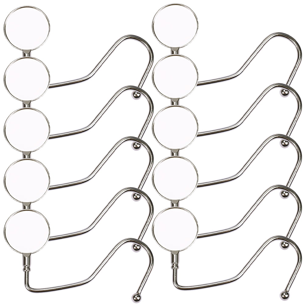 purse hook 10Pcs Purse Hook Hanger Purse Table Hook Holder Bag Hanger Table  Hook for Table Desk
