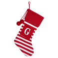thumbnail image 1 of putnchl 26 Large Letters Christmas Red Socks Candy Boots Holiday Gift Bags Red Striped Christmas Stockings Christmas Tree Decoration Socks Decoration Bags 1PC, 1 of 3