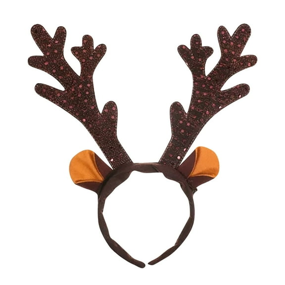 putnchl 3pcs Christmas Antler Headband Antler Hair Band Antler Hair Clasp For Xmas