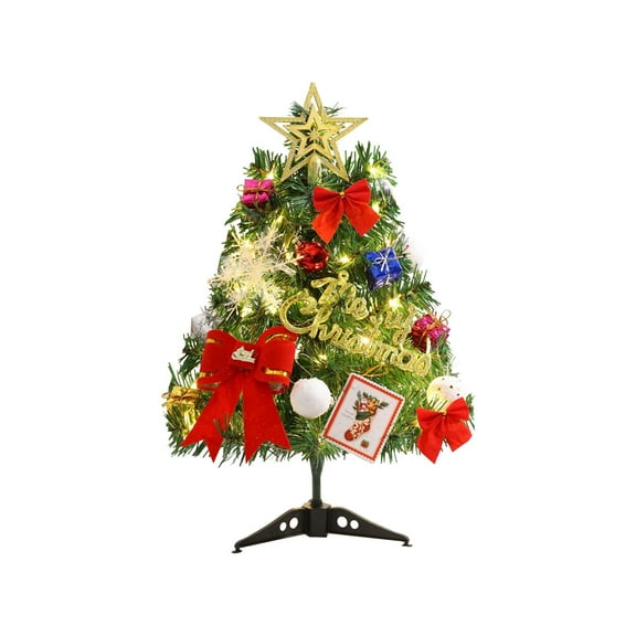 putnchl 45cm 60cm Christmas Tree Ornaments Desktop Small Tree Christmas Tree Set