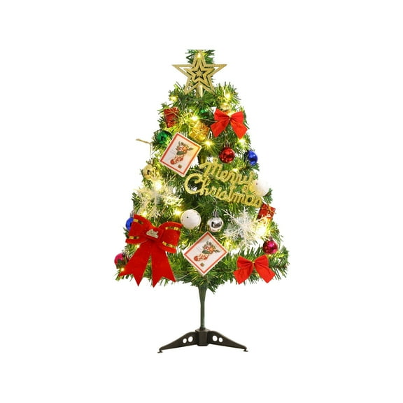 putnchl 45cm 60cm Christmas Tree Ornaments Desktop Small Tree Christmas Tree Set