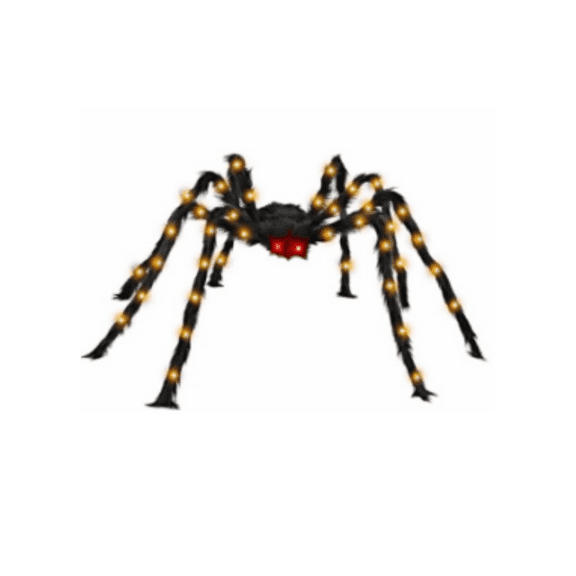 putnchl 7in Jumbos Halloween Light Up Spider Scary Giant Spider For Indoor Outdoor Halloween Spider Decorations Party Favors Yard Home House Décor Multicolor