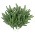 thumbnail image 1 of putnchl Artificial Needle Branch Greening Plant Tree Christmas Floral Arrangement Fake Christmas Greening Christmas Winter Wreath Garland Home Wedding Indoor, 1 of 2