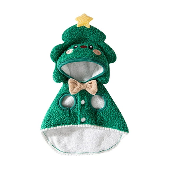 putnchl Cat Autumn And Winter Christmas Warm Thickened Elk Cloak Small Dog Dog Funny Pet Clothes