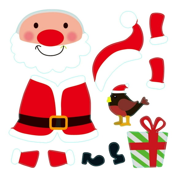 putnchl Christmas Creative Refrigerator Magnet Cartoon Santa Claus Snowman Magnetic Soft Magnetic Refrigerator Magnet