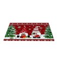 thumbnail image 1 of putnchl Christmas Decorative Doormat Xmas Welcome Christmas Gnome Mat Non Slip And Washable Winter Doormat Rubber Back Santa Snowflakes Door Mat For Indoor Outdoor, 1 of 3