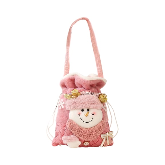 putnchl Christmas Gift Bag, Creative Glitter, Safe Fruit Packaging Bag, Christmas Gift, Children's Candy Gift, Storage Bag