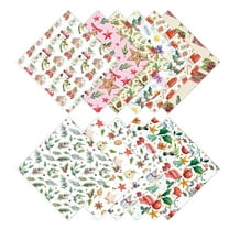 putnchl Christmas Patterned Paper Set, Decorative Paper For Card Making, Crafting, Scrapbooking, Decoration12pcs