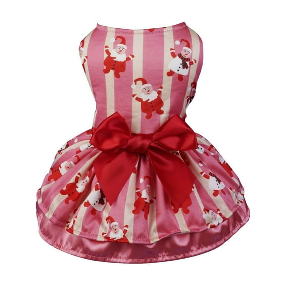 putnchl Christmas Pet Dress Dog Clothes Festival Pet Clothing Christmas