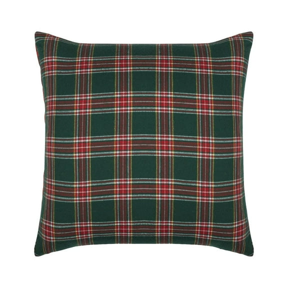 putnchl Christmas Plaid Decorative Throw Pillow Covers Snowflake Tartan Scottish Cushion Cover For Sofa Couch Farm-house Holiday Decor
